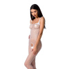 фото Бодистокинг Passion BS071 white, комбинезон на бретелях