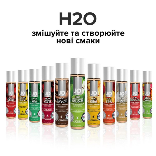 купить Смазка на водной основе System JO H2O — Green Apple (120 мл) без сахара, растительный глицерин