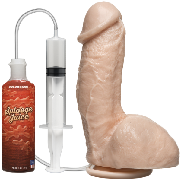 купити Фалоімітатор, що кінчає Doc Johnson The Amazing Squirting Realistic Cock, ПВХ, діаметр 5,1см