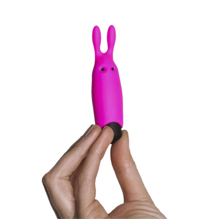 фото Вибропуля Adrien Lastic Pocket Vibe Rabbit Pink со стимулирующими ушками  || фото Вібропуля Adrien Lastic Pocket Vibe Rabbit Pink зі стимулюючими вушками 