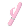 фото Роскошный кролик с ротацией и вибрацией Pillow Talk Lively, Pink, кристалл Сваровски, тройной отрост