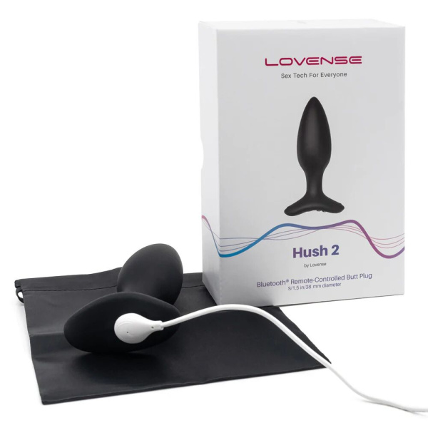 купить Анальная смарт вибропробка Lovense Hush 2, размер S