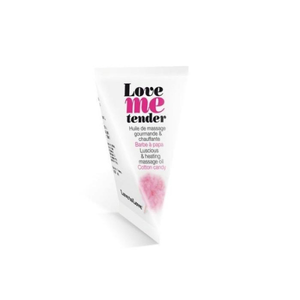 купить Разогревающее массажное масло Love To Love LOVE ME TENDER Cotton candy (10 мл) без парабенов