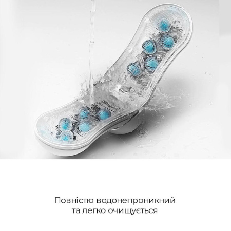 фото Мастурбатор Tenga FLIP ORB - Blue Rush, с изменяемым сжатием, со стимулирующими  шариками внутри  || фото Мастурбатор Tenga FLIP ORB — Blue Rush, з можливістю зміни тиску та стимулювальними кульками всереди 