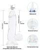 фото Прозрачный фаллоимитатор на присоске ADDICTION — Clear Dildo with Balls 6″, вибропуля в подарок  || фото Прозорий фалоімітатор на присосці ADDICTION — Clear Dildo with Balls 6″, віброкуля в подарунок 