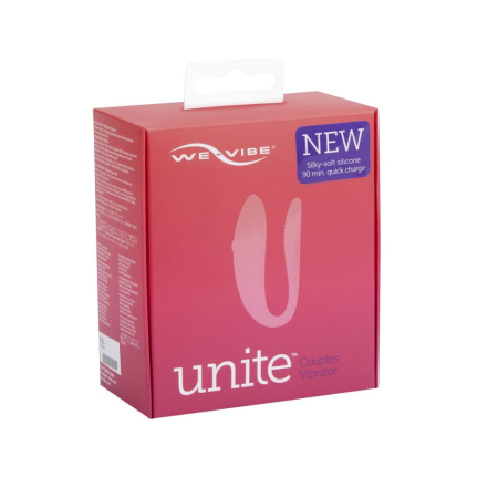 фото Недорогой вибратор для пар We-Vibe Unite Purple, однокнопочный пульт ДУ  || фото Недорогий вібратор для пар We-Vibe Unite Purple, однокнопковий пульт ДК 