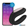 фото Смарт-вибратор для пар Satisfyer Double Joy Black с широким клиторальным стимулятором
