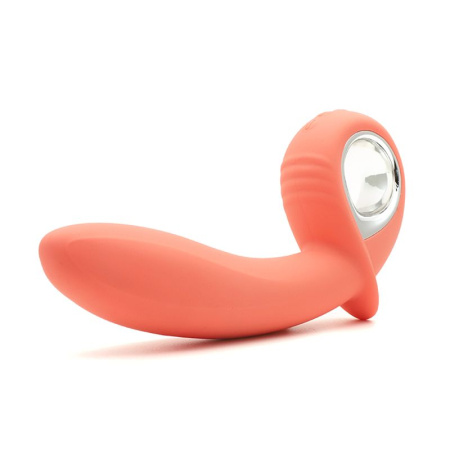 фото Анальный вибратор KisToy Klein Orange с надувающимся кончиком, unisex, диаметр 35-50мм  || фото Анальний вібратор KisToy Klein Orange з кінчиком, що надувається, unisex, діаметр 3,5-5 см 