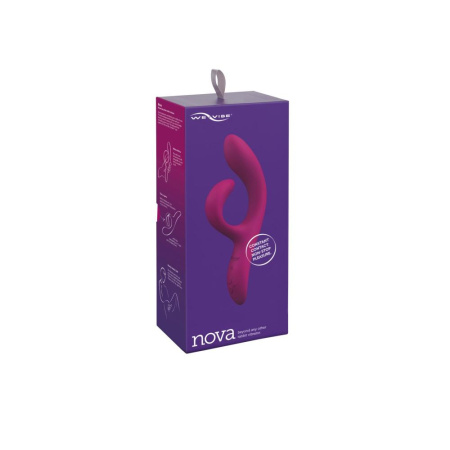 фото Смарт вибратор-кролик We-Vibe Nova Fuchsia, эргономичный, регулируемый угол наклона ствола  || фото Смарт вібратор-кролик We-Vibe Nova Fuchsia, ергономічний, регульований кут нахилу стовбура 