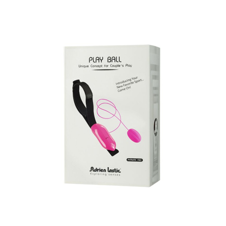 фото Виброяйцо Adrien Lastic Playball для стимуляции точки А, с турборежимом, крепление к ноге  || фото Виброяйце Adrien Lastic Playball для стимуляції точки А, з турборежимом, кріплення до ноги 