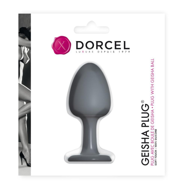 купить Анальная пробка Dorcel Geisha Plug с шариком внутри, создает вибрации, макс. диаметр 3,2см
