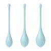 фото Набор йони бусин Satisfyer Yoni Power 2 Light Blue, диаметр 2-2,5-3см, вес 22-44-73гр  || фото Набір йоні намистин Satisfyer Yoni Power 2 Light Blue, диаметр 2-2,5-3см, вес 22-44-73гр 