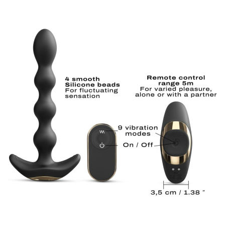фото Анальный вибратор-бусы Dorcel FLEXI BALLS, гибкий ствол, пульт ДУ  || фото Анальний вібратор-намисто Dorcel FLEXI BALLS, гнучкий ствол, пульт ДК 