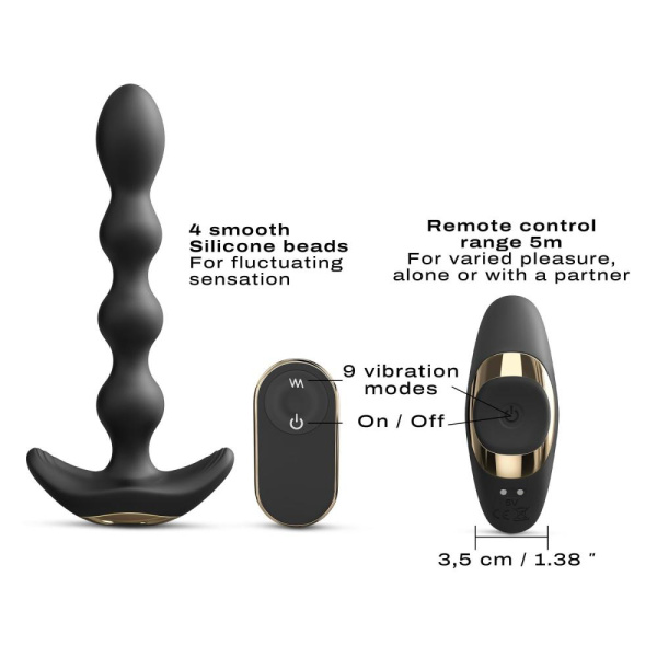 купить Анальный вибратор-бусы Dorcel FLEXI BALLS, гибкий ствол, пульт ДУ