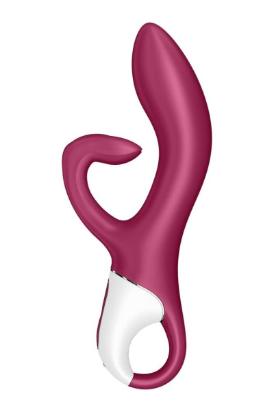купить Вибратор кролик с тройным отростком Satisfyer Embrace me Berry, 2 мотора, диаметр 3,6 см