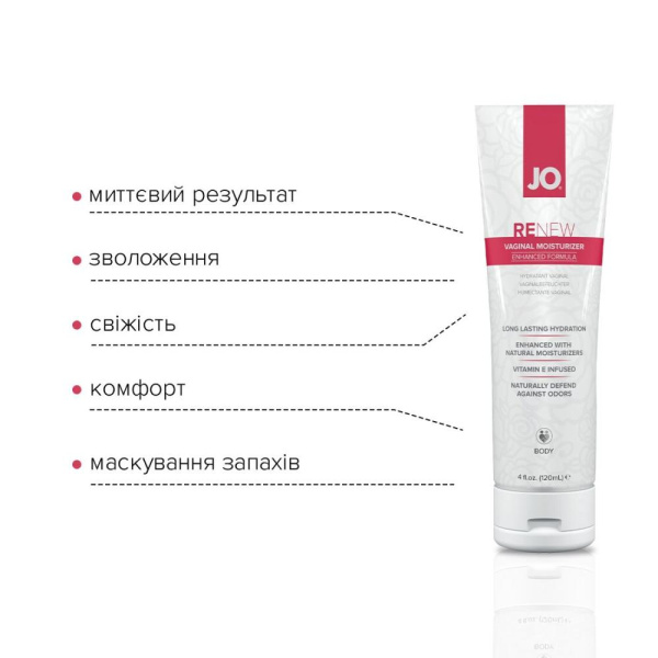 купить Восстанавливающий вагинальный крем System JO Renew (120 мл), бисаболол, алоэ вера и экстракт огурца