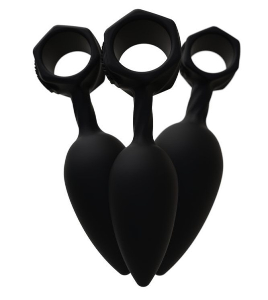 купить Набор анальных пробок Bathmate Anal Training Plugs, диаметр 2,5см - 3,1см - 3,8см