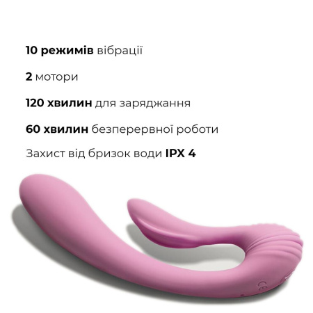 фото Вибратор Adrien Lastic G-wave вагинально-клиторальный, 2 мотора, универсальный  || фото Вібратор Adrien Lastic G-wave вагінально-кліторальний, 2 мотора, універсальний 