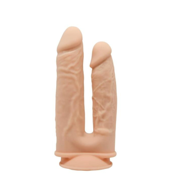 купить Фаллоимитатор двойной SilexD Double Gusto Flesh (Model 1 size 8" & 7"), двухслойный, силикон + Silex