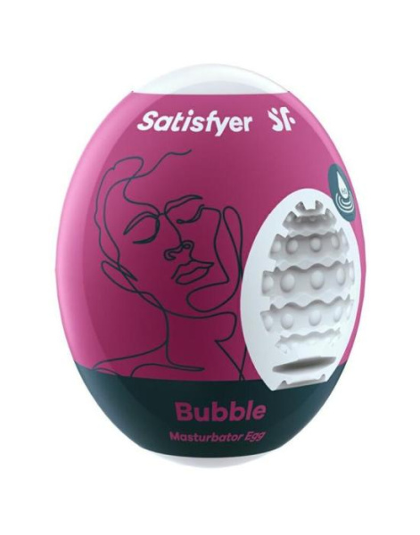 купить Самосмазывающийся мастурбатор-яйцо Satisfyer Egg Bubble, одноразовый, не требует смазки