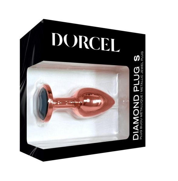 купить Металлическая анальная пробка с украшением в виде кристалла Dorcel - Diamond Plug S