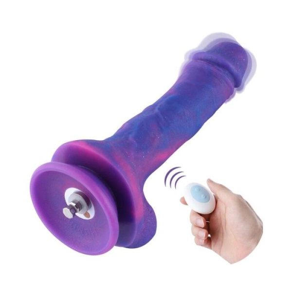 купить Фаллоимитатор 8.2″ с вибрацией для секс-машин Hismith Purple Silicone Dildo with Vibe