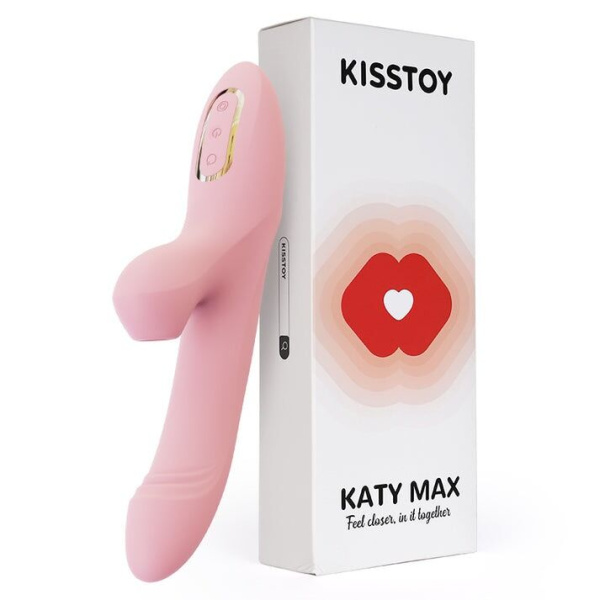 купить Вибратор-кролик с вращением ствола и вакуумной стимуляцией KisToy Katy Max