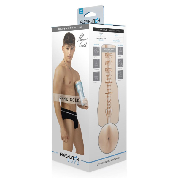 купить Мастурбатор попка Fleshjack Boys: Reno Gold Golden Boy