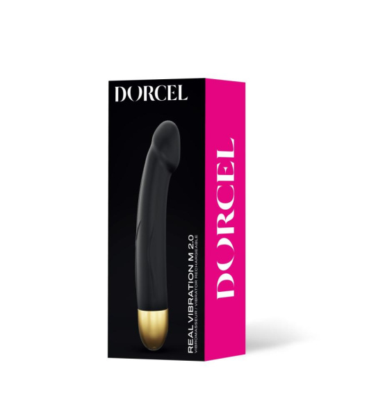 купить Вибратор Dorcel Real Vibration M Gold 2.0, диам 3,7см, перезаряжаемый, для точки G