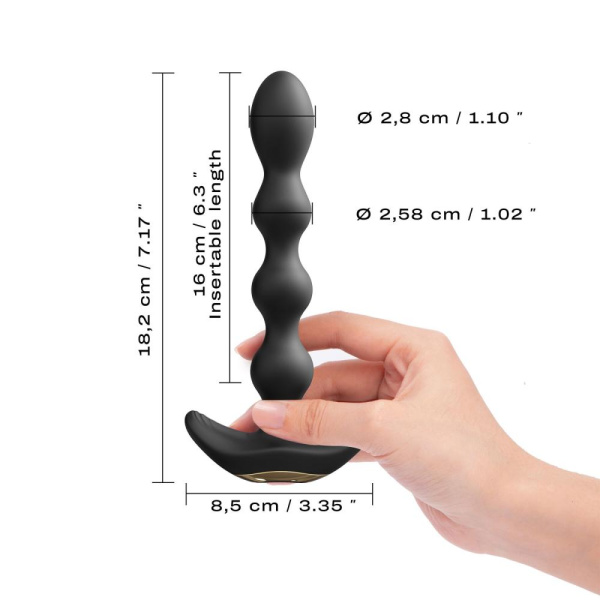 купить Анальный вибратор-бусы Dorcel FLEXI BALLS, гибкий ствол, пульт ДУ
