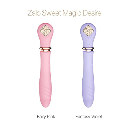 фото Пульсатор с подогревом Zalo Sweet Magic - Desire Fantasy Violet, турбо режим  || фото Пульсатор із підігрівом Zalo Sweet Magic - Desire Fantasy Violet, турбо режим 