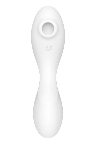 купити Вакуумний смарт-стимулятор із вібрацією Satisfyer Curvy Trinity 5 (White), керування зі смартфона