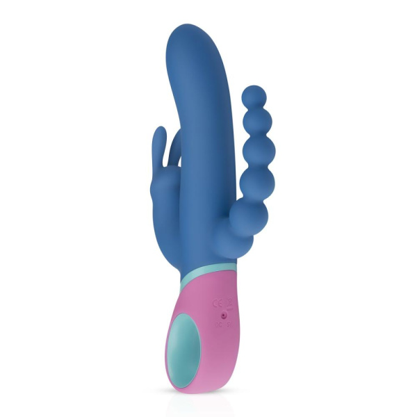 купить Вибратор кролик с ротацией и анальным стимулятором PMV20 Vice - Double Vibrator