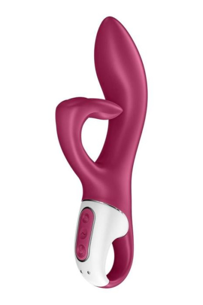 купить Вибратор кролик с тройным отростком Satisfyer Embrace me Berry, 2 мотора, диаметр 3,6 см
