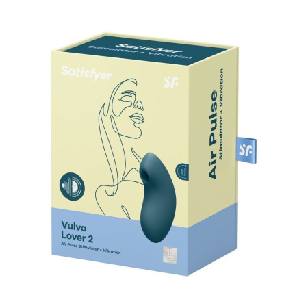 фото Вакуумный вибратор Satisfyer Vulva Lover 2 Blue  || фото Вакуумний вібратор Satisfyer Vulva Lover 2 Blue 