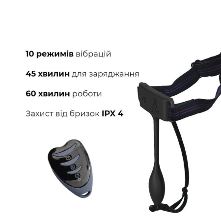 фото Вибратор-трусики Adrien Lastic Pan-T Vibe с пультом ДУ, 10 режимов работы  || фото Вібратор-трусики Adrien Lastic Pan-T Vibe із пультом ДУ 