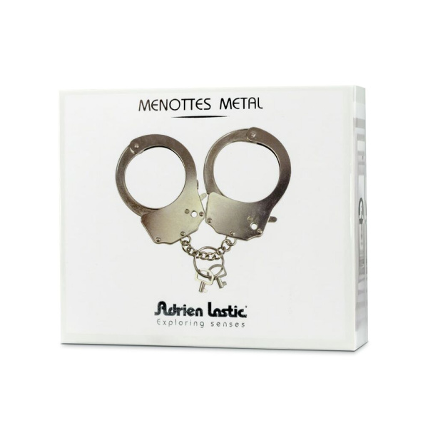 купить Наручники металлические Adrien Lastic Handcuffs Metallic (полицейские)