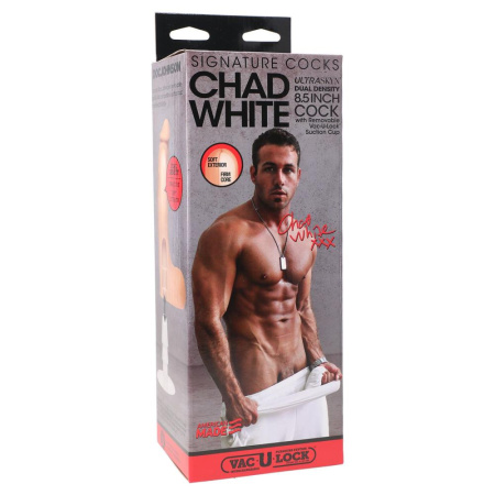 фото Фаллоимитатор Doc Johnson Signature Cocks – Chad White 8,5 inch UltraSkyn  || фото Фалоімітатор Doc Johnson Signature Cocks – Chad White 8,5 inch UltraSkin 