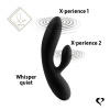 фото Гибкий вибратор кролик с двумя моторами FeelzToys Lea Rabbit Vibrator Black  || фото Гнучкий вібратор кролик з двома моторами FeelzToys Lea Rabbit Vibrator Black 