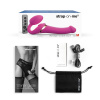 фото Безремневой вибрострапон с вакуумной стимуляцией Strap-On-Me MULTI ORGASM Fuchsia M, регулируемый  || фото Безремінний вібрострапон з вакуумною стимуляцією Strap-On-Me MULTI ORGASM Fuchsia M, регульований 