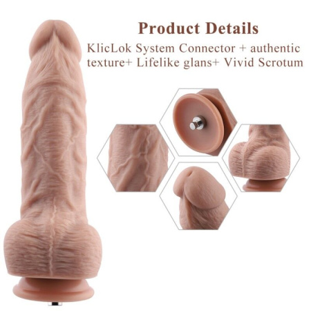 фото Гибкий фаллоимитатор для секс-машин Hismith 9.25″ Silicone Dildo, система KlicLok  || фото Гнучкий фалоімітатор для секс-машин Hismith 9.25″ Silicone Dildo, система KlicLok 
