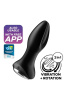 фото Анальная смарт вибропробка с жемчужным массажем Satisfyer Rotator Plug 2+ Black  || фото Анальна смарт вібропробка із перлинним масажем Satisfyer Rotator Plug 2+ Black 