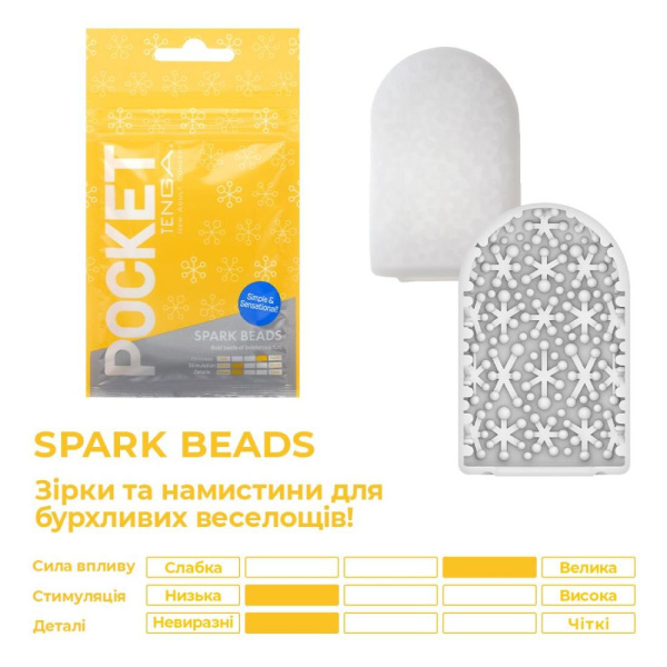 купить Мастурбатор TENGA Pocket Spark Beads