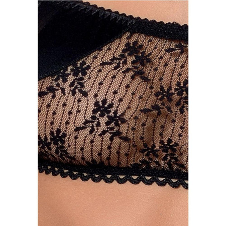 фото Комплект белья PETRA SET black XXL/XXXL — Passion Exclusive: стринги, широкий пояс, лиф-топик  || фото Комплект білизни PETRA SET black XXL/XXXL — Passion Exclusive: стрінги, широкий пояс, ліф-топік 