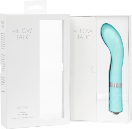фото Роскошный вибратор Pillow Talk - Sassy Teal с кристаллом Сваровски для точки G, подарочная упаковка  || фото Розкішний вібратор Pillow Talk - Sassy Teal з кристалом Сваровські для точки G, подарункова упаковка 