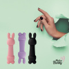 фото Мини-вибратор FeelzToys Mister Bunny Black с двумя насадками  || фото Міні-вібратор FeelzToys Mister Bunny Black з двома насадками 