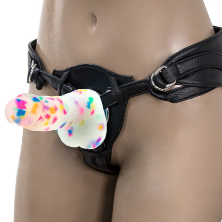 фото Фаллоимитатор с конфетти ADDICTION - PARTY MARTY - 7.5" - FROST & CONFETTI, 19 см, силикон  || фото Фалоімітатор з конфетті ADDICTION - PARTY MARTY - 7.5 "- FROST &CONFETTI, 19 см, силікон, вібропуля 