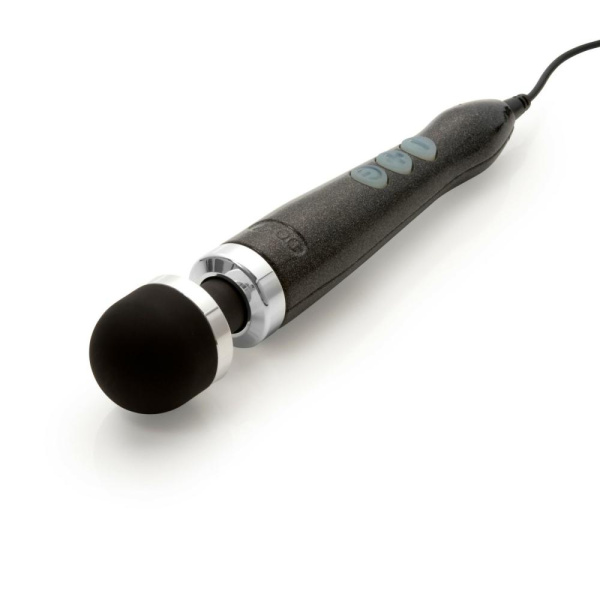 купить Вибромассажер DOXY Number 3 Disco Black, очень мощный, питание 220В, металлический корпус