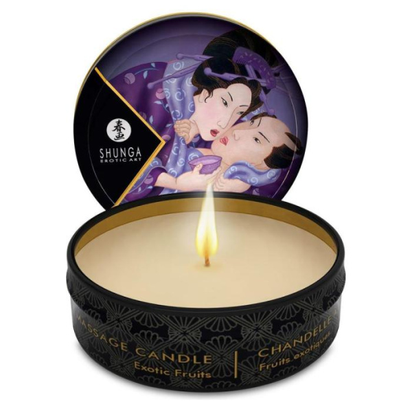 купить Массажная свеча Shunga Mini Massage Candle – Exotic Fruits (30 мл) с афродизиаками