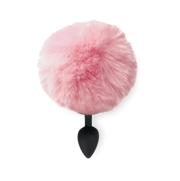 купить Силиконовая анальная пробка М Art of Sex - Silicone Bunny Tails Butt plug, цвет Розовый, диаметр 3,5